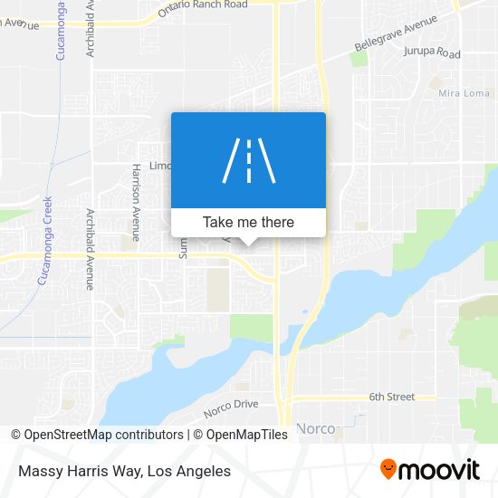 Massy Harris Way map