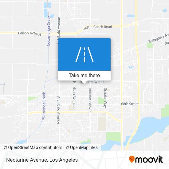 Nectarine Avenue map
