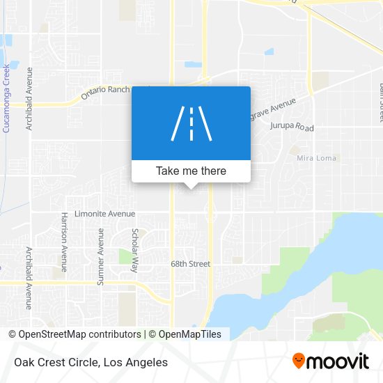 Oak Crest Circle map