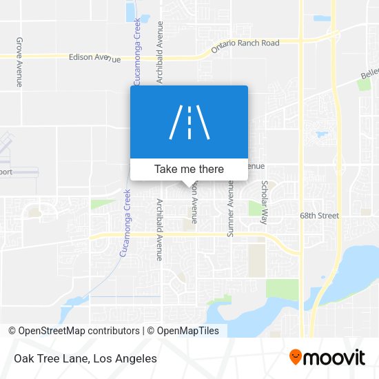 Oak Tree Lane map