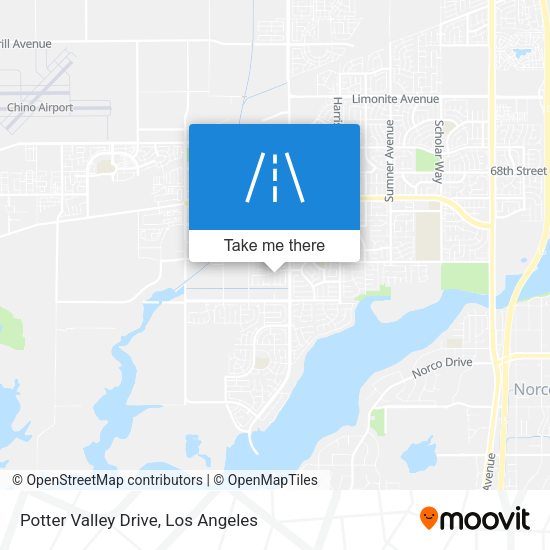 Potter Valley Drive map