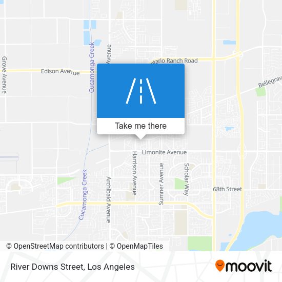 River Downs Street map