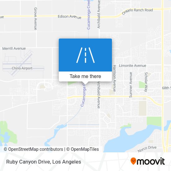 Mapa de Ruby Canyon Drive