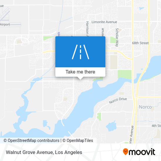 Mapa de Walnut Grove Avenue