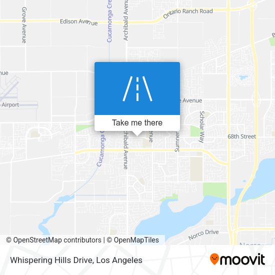 Whispering Hills Drive map