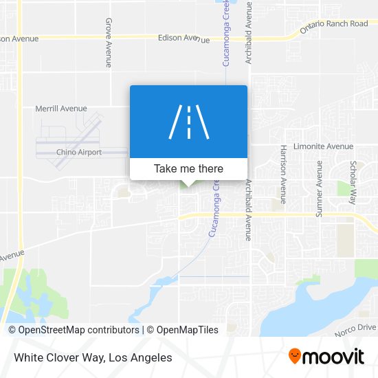 White Clover Way map