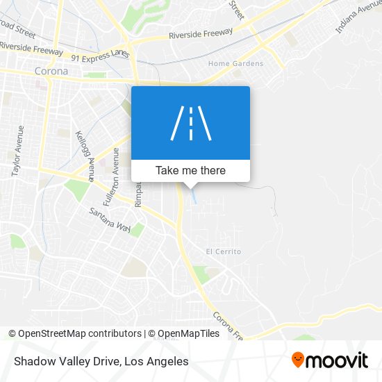 Shadow Valley Drive map