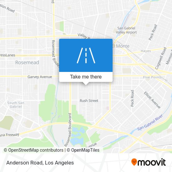 Mapa de Anderson Road
