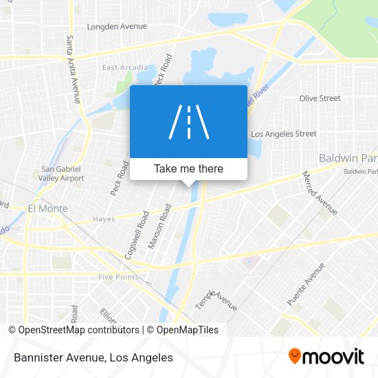 Bannister Avenue map