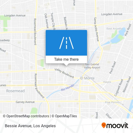 Mapa de Bessie Avenue