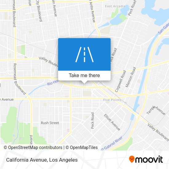 Mapa de California Avenue