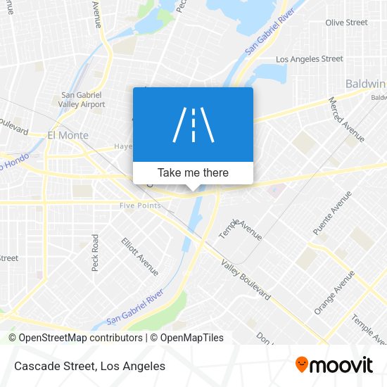 Mapa de Cascade Street