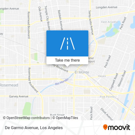 Mapa de De Garmo Avenue
