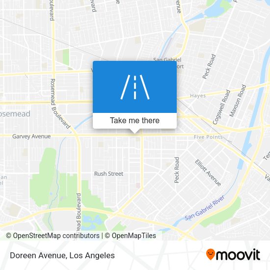 Mapa de Doreen Avenue