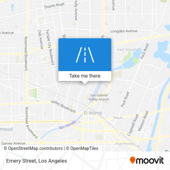 Emery Street map
