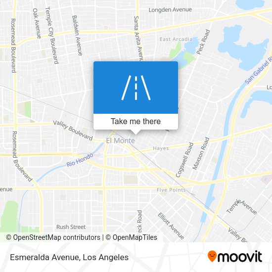 Esmeralda Avenue map