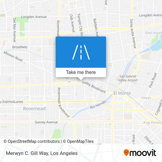 Mapa de Merwyn C. Gill Way