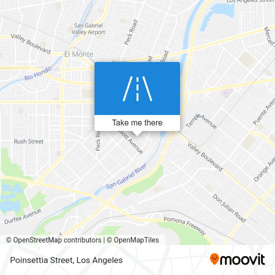 Mapa de Poinsettia Street