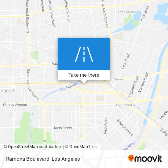 Ramona Boulevard map