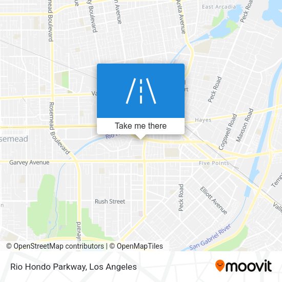 Rio Hondo Parkway map