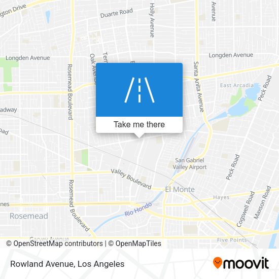 Mapa de Rowland Avenue