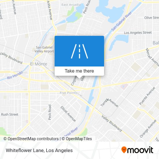 Whiteflower Lane map