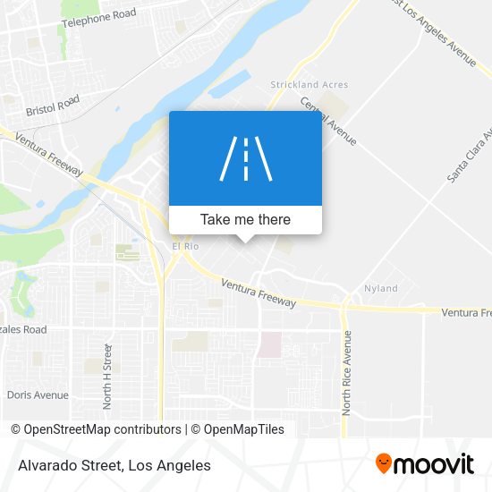 Mapa de Alvarado Street