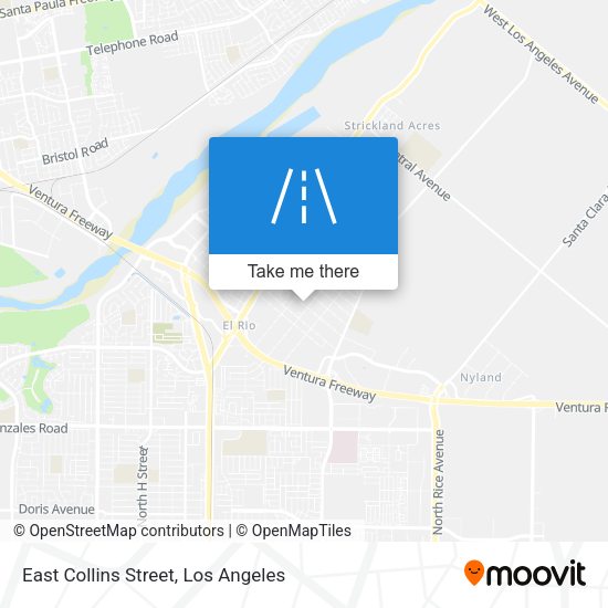 East Collins Street map