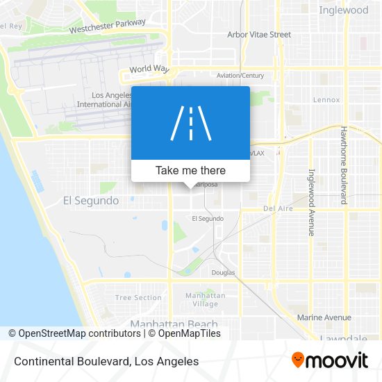 Continental Boulevard map