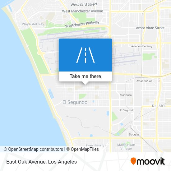 Mapa de East Oak Avenue