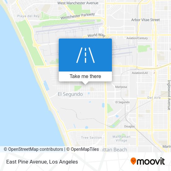 East Pine Avenue map