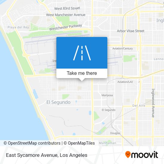 Mapa de East Sycamore Avenue