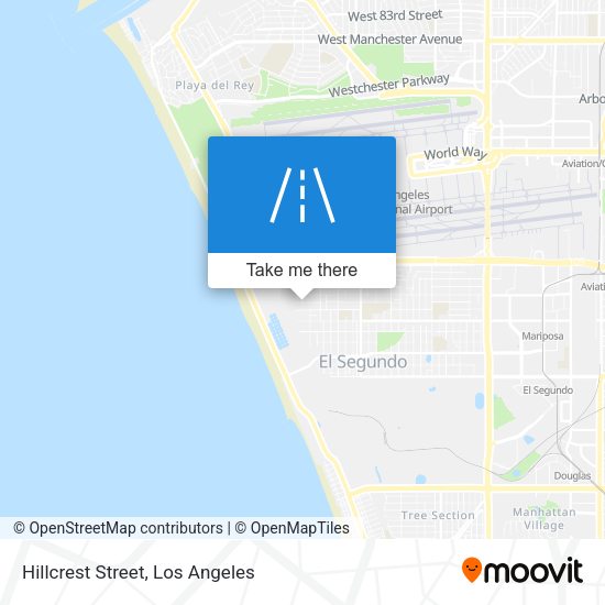 Hillcrest Street map