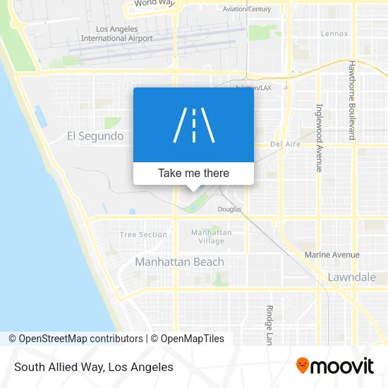 South Allied Way map