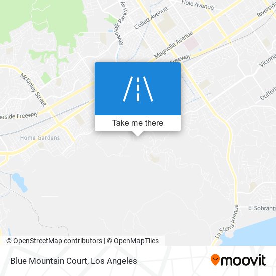 Blue Mountain Court map