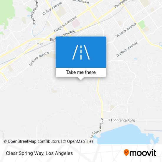 Clear Spring Way map