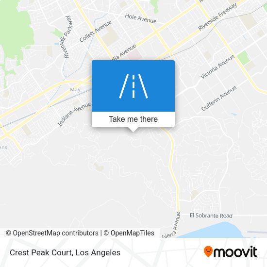 Crest Peak Court map
