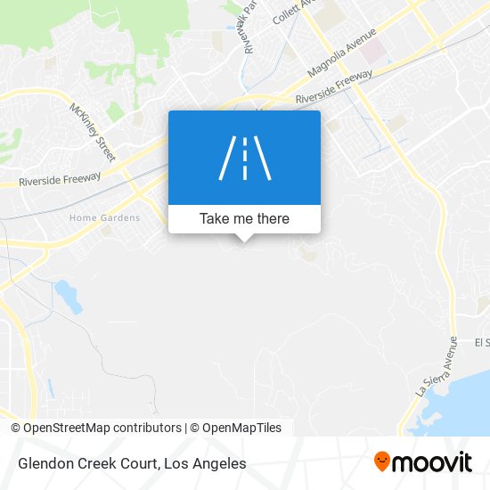 Glendon Creek Court map