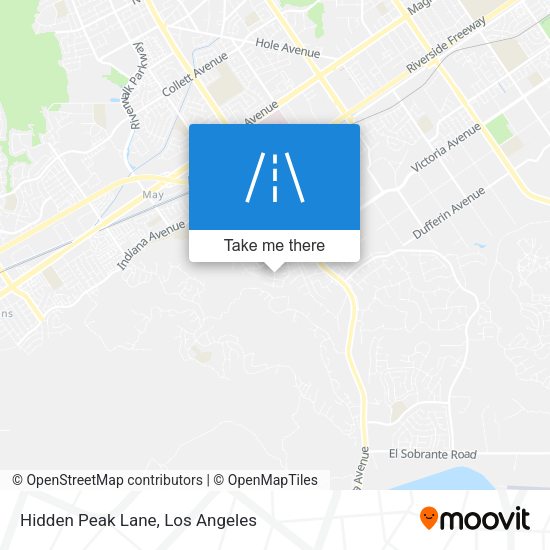 Hidden Peak Lane map