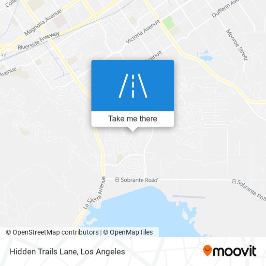 Hidden Trails Lane map