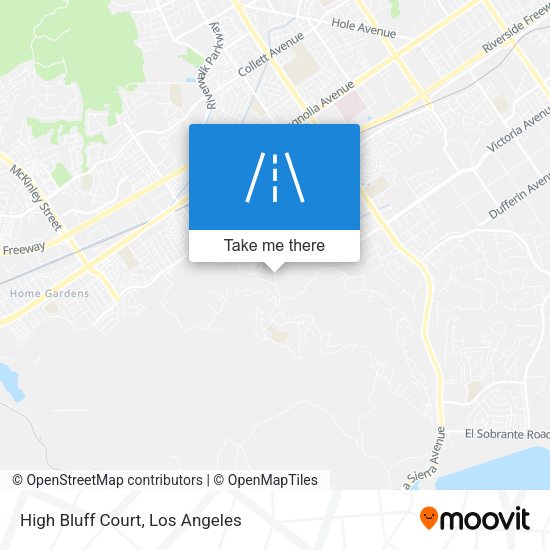 High Bluff Court map
