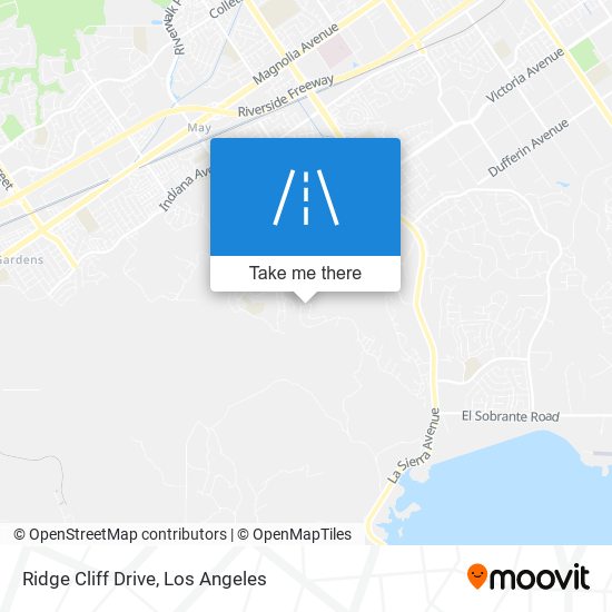 Ridge Cliff Drive map