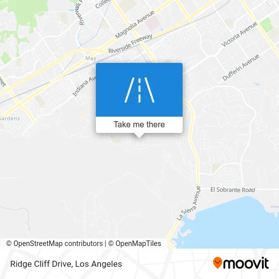 Ridge Cliff Drive map