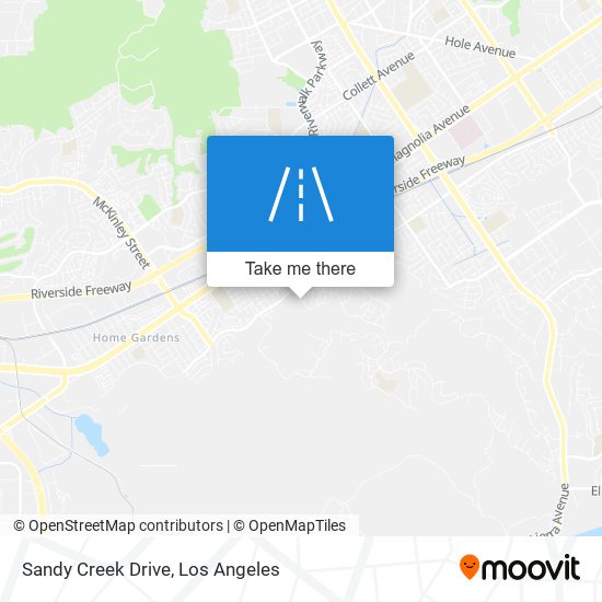 Mapa de Sandy Creek Drive