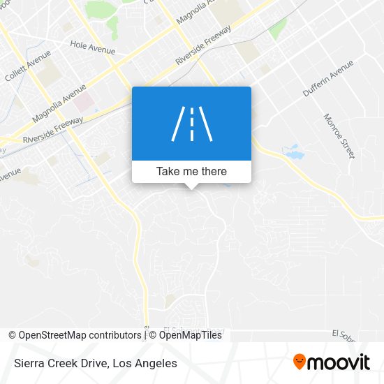 Mapa de Sierra Creek Drive