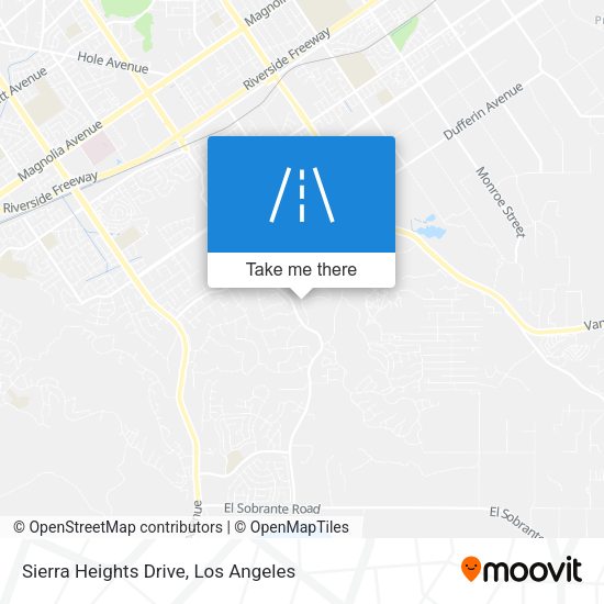 Sierra Heights Drive map