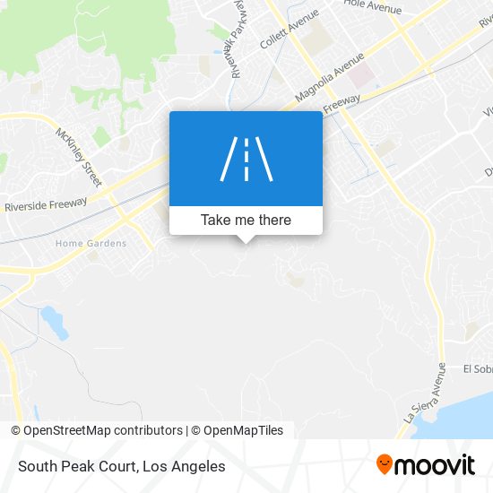 Mapa de South Peak Court