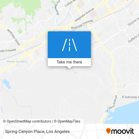 Spring Canyon Place map