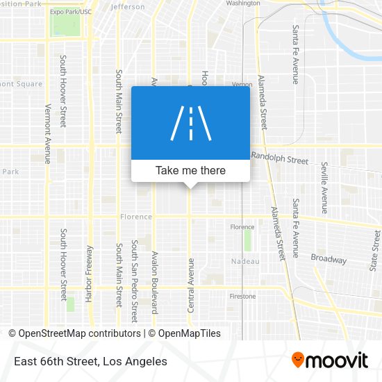 East 66th Street map