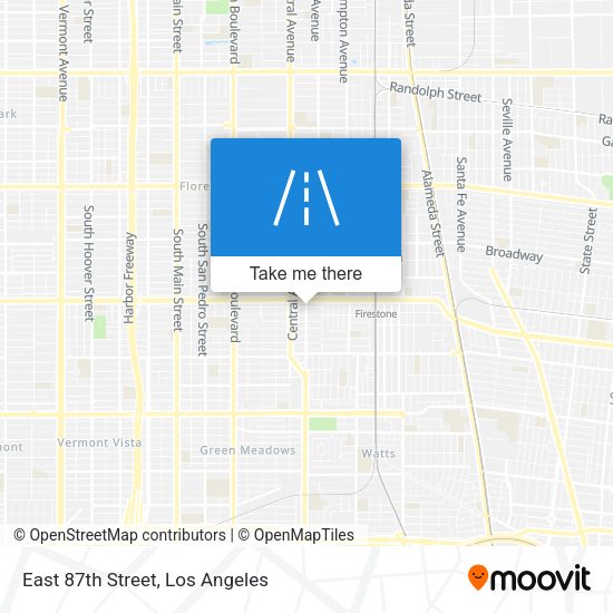 East 87th Street map